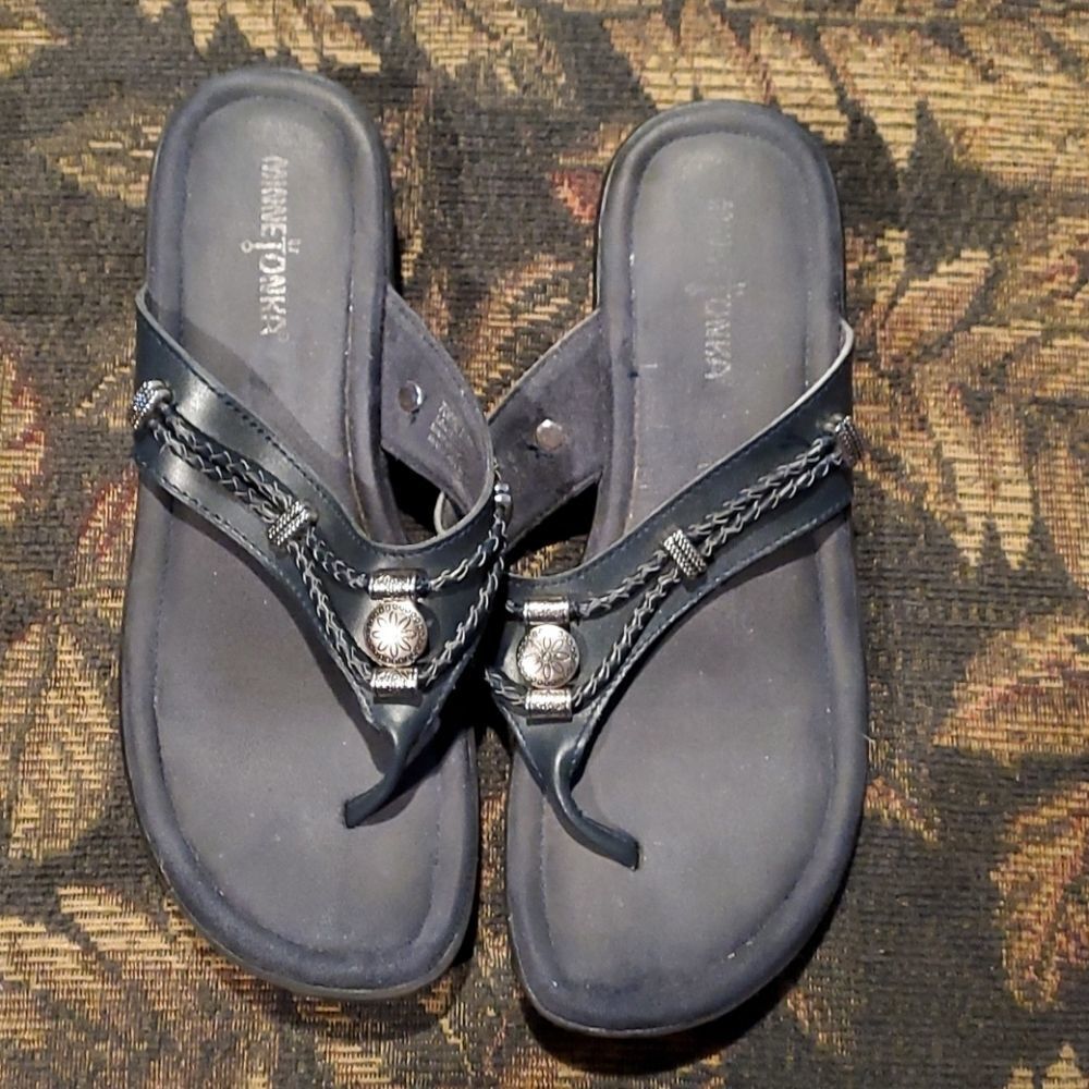 Navy Silverbay Flip Flop Sandals- Size 8